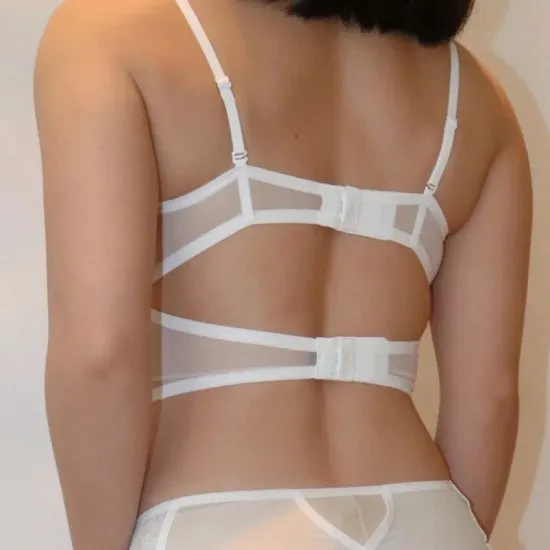 Classic Backless Lace Bra Panty Set
