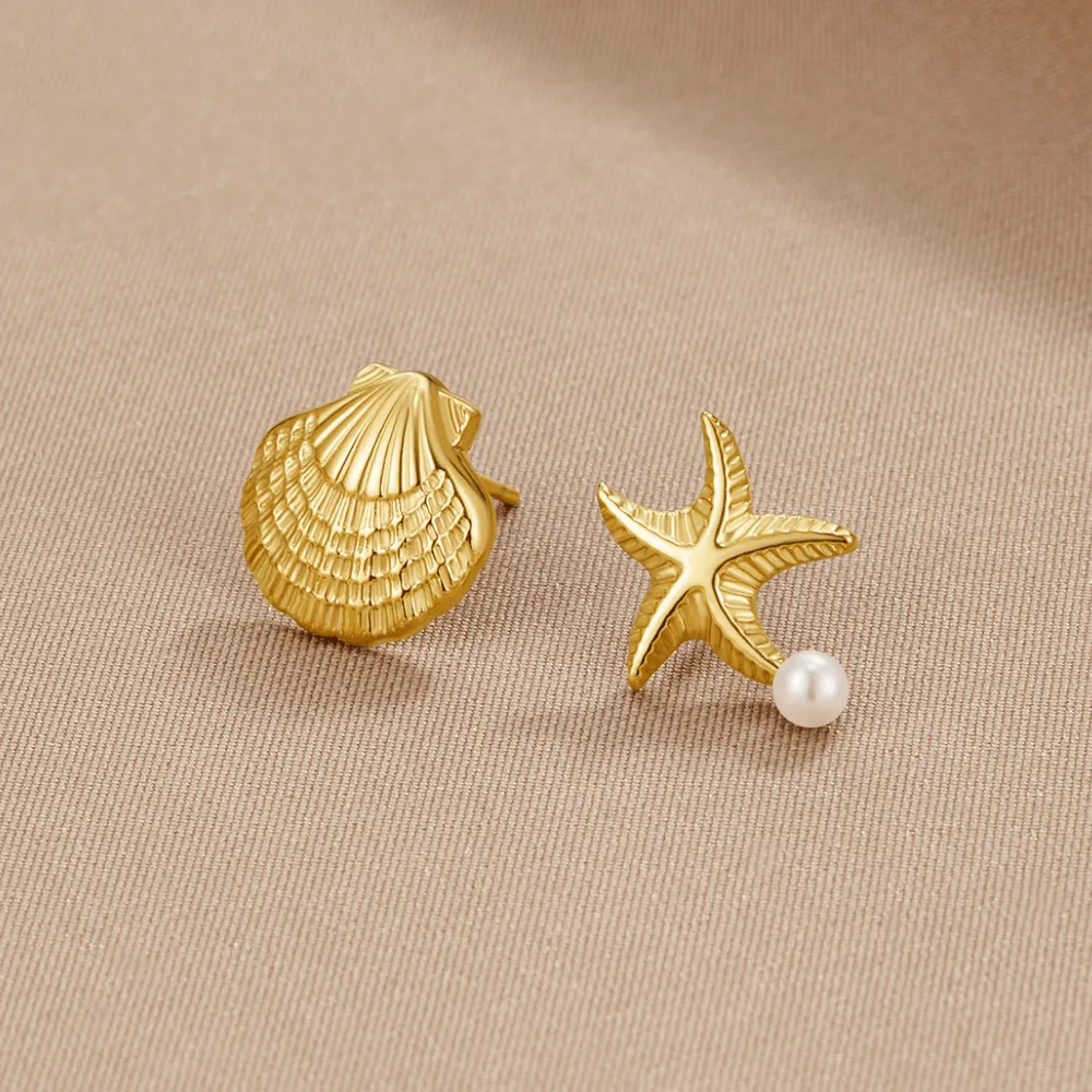 Shell and Starfish Earrings