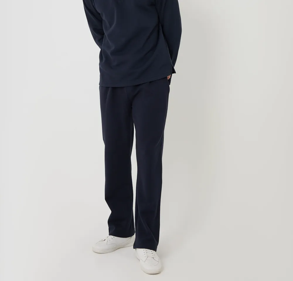 Men's Navy Quarter-Zip Polo Sweatshirt
