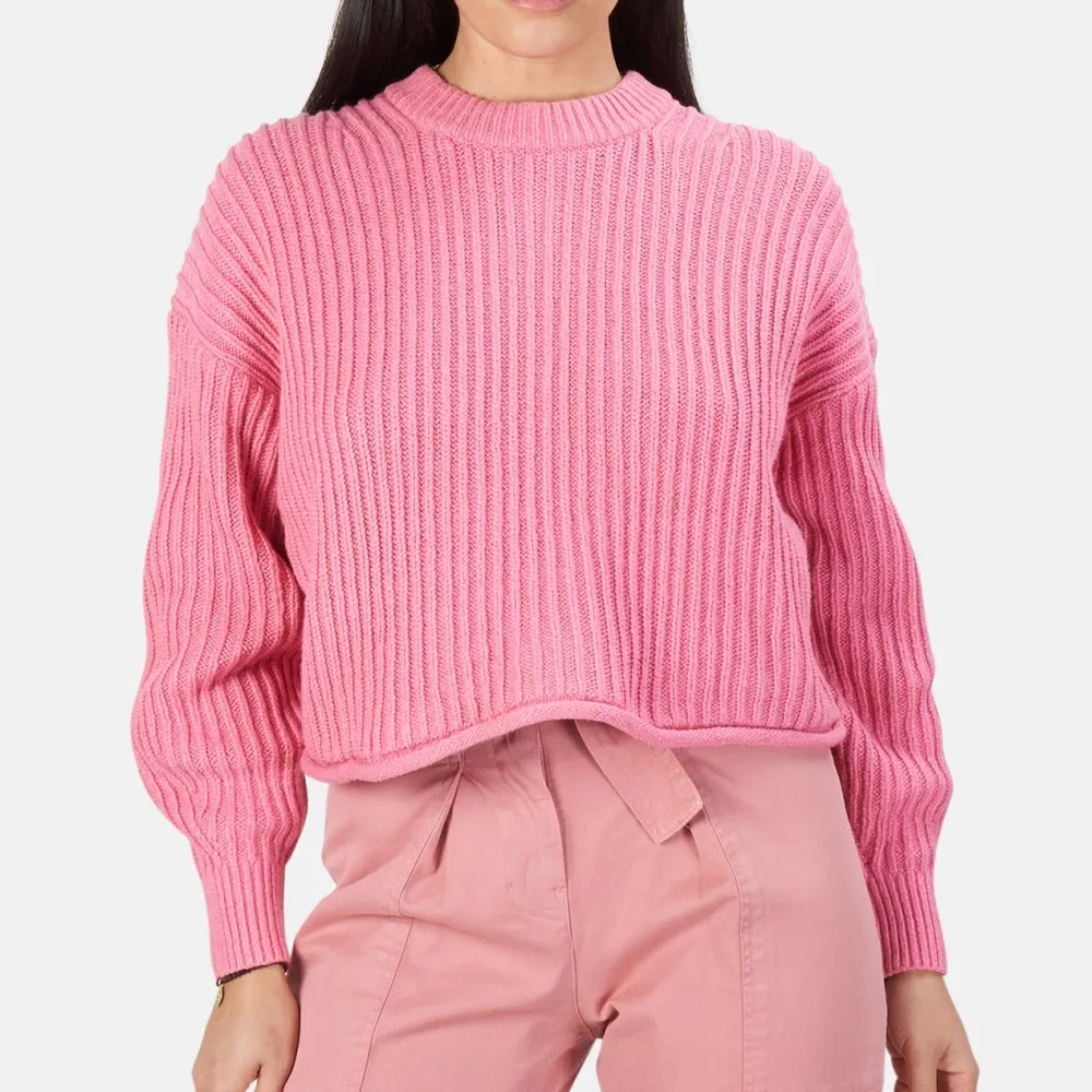 Ribbed Cashmere Cotton Sweater