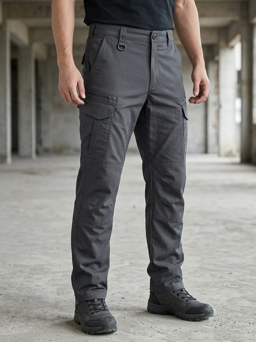 Men's Tactical Outdoor Multi-Pocket Ripstop Cargo Pants