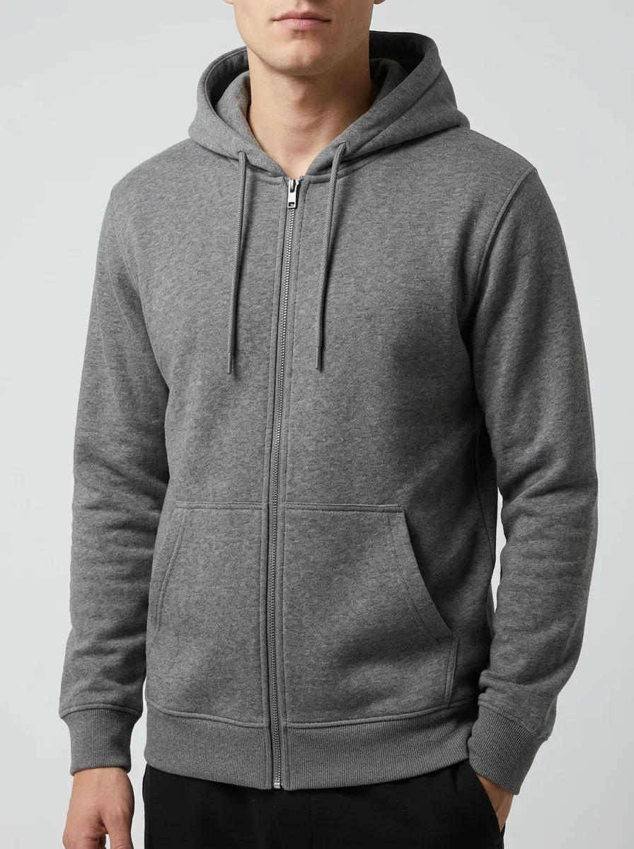 Everyday Zip-Up Solid Collection Men's Hoodie