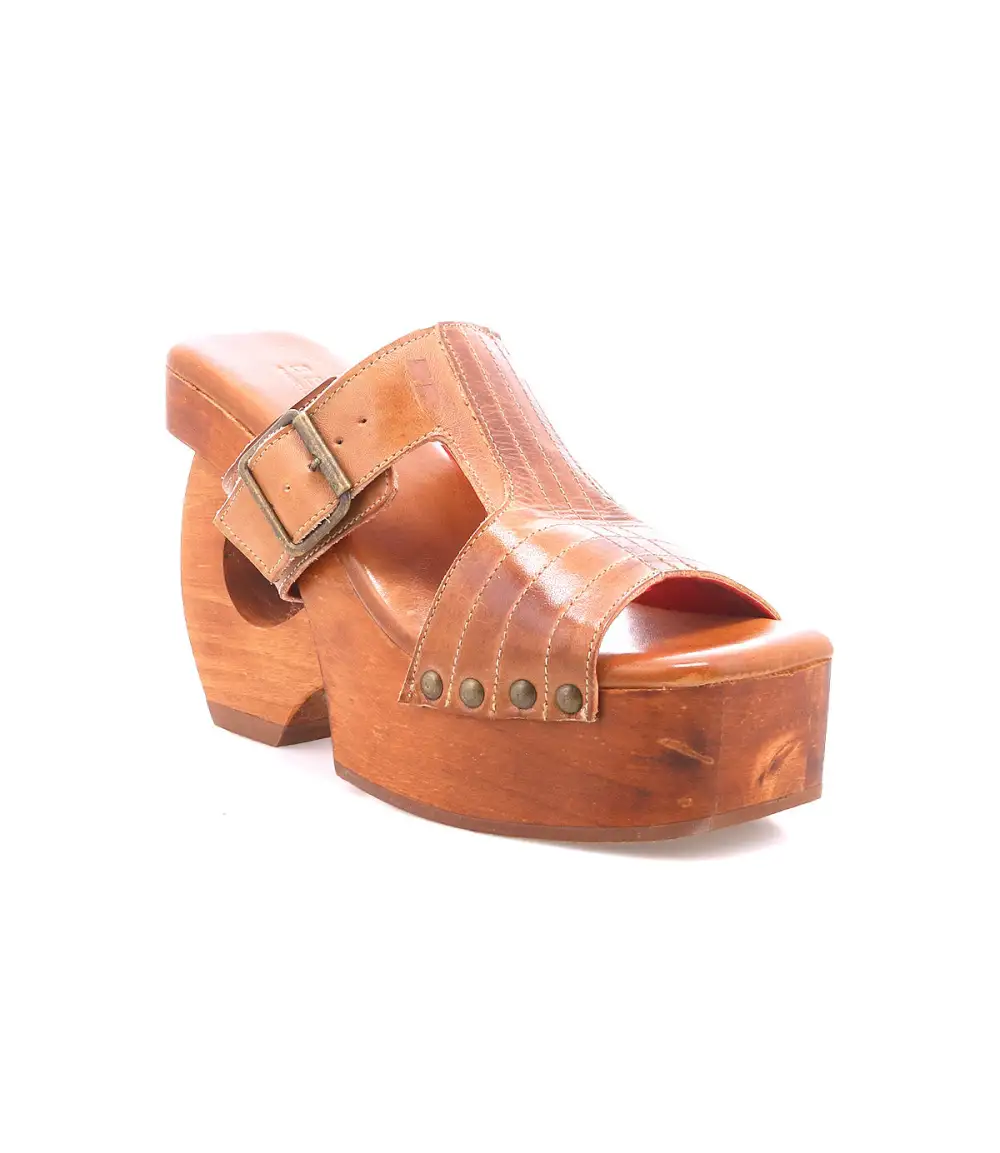 Peep-Toe Buckled Statement Heels