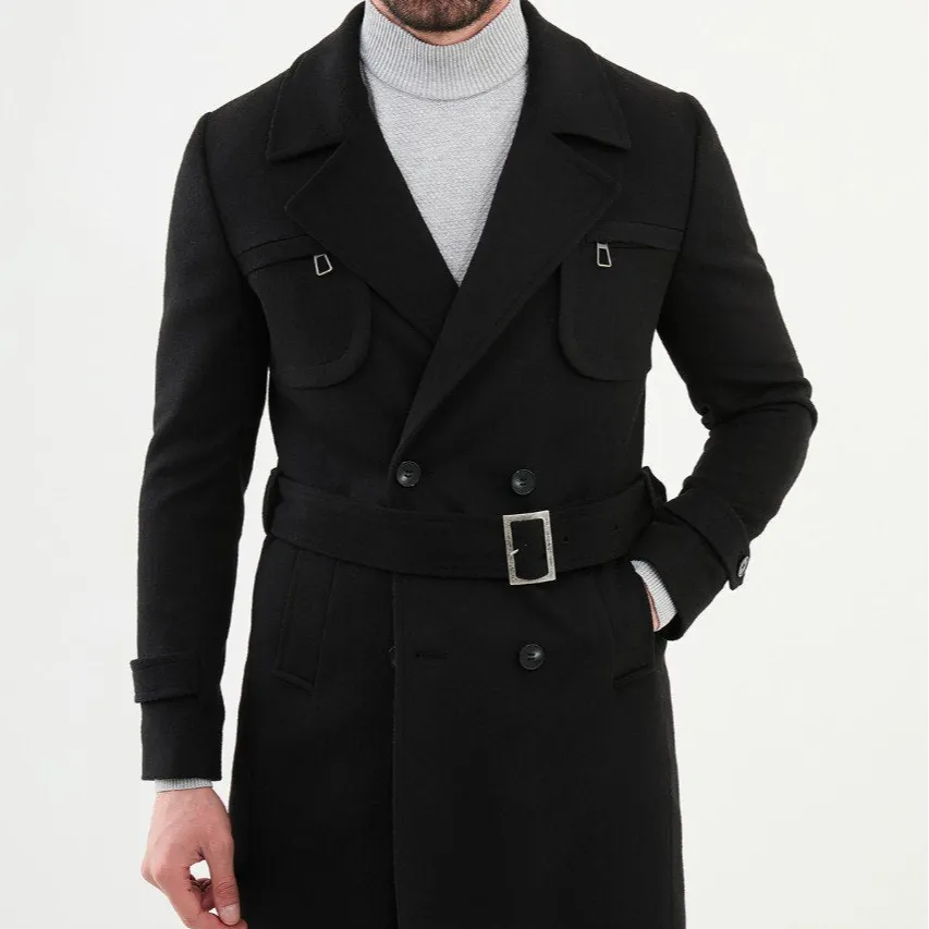 Modern Slim Fit Refined Tailored Coat