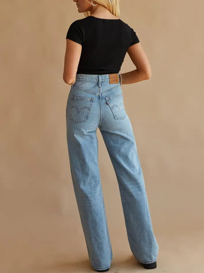 Regular Wide Leg Jeans Far and Wide