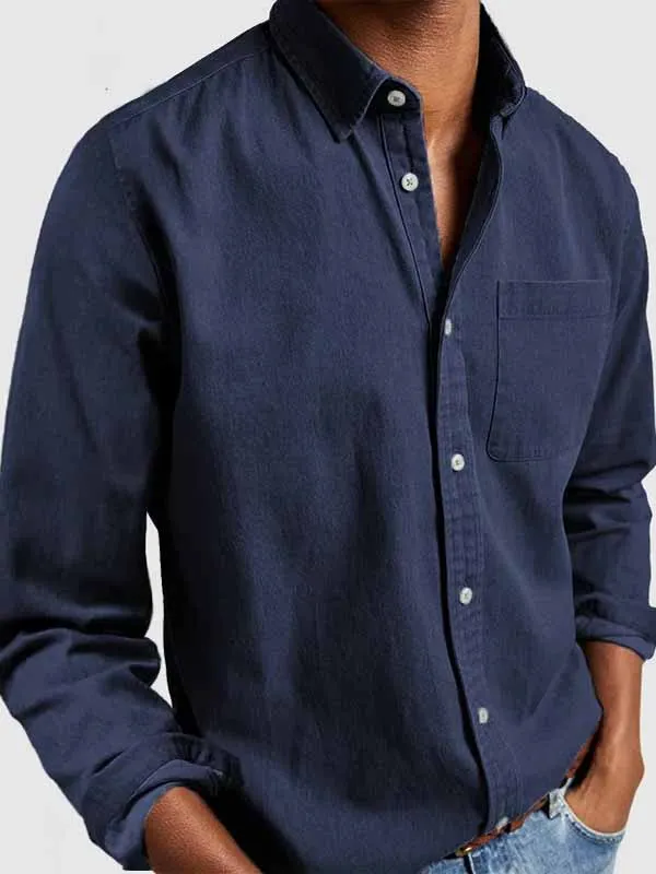 Garment Washed Pocket Shirt