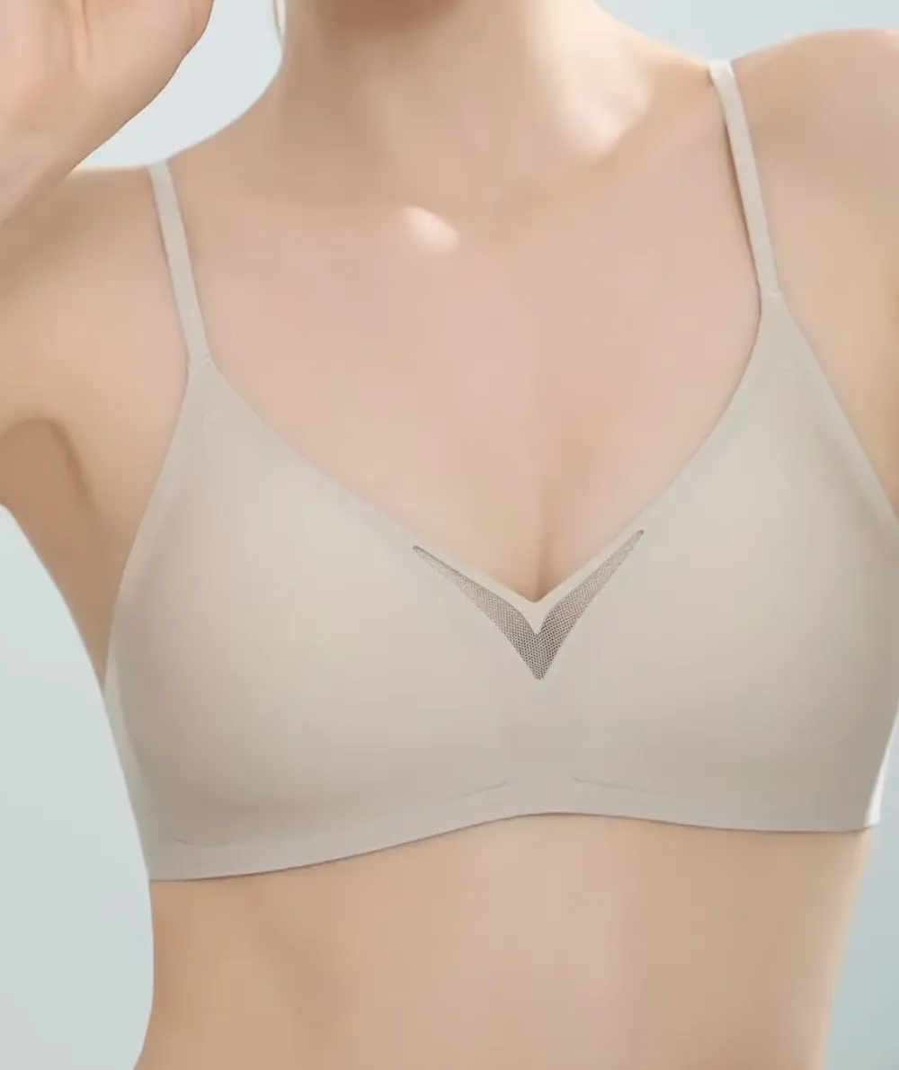 Soft Cup Bra with Slim Straps