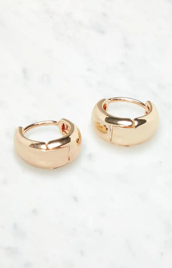 John Galt Dome Hoop Earrings