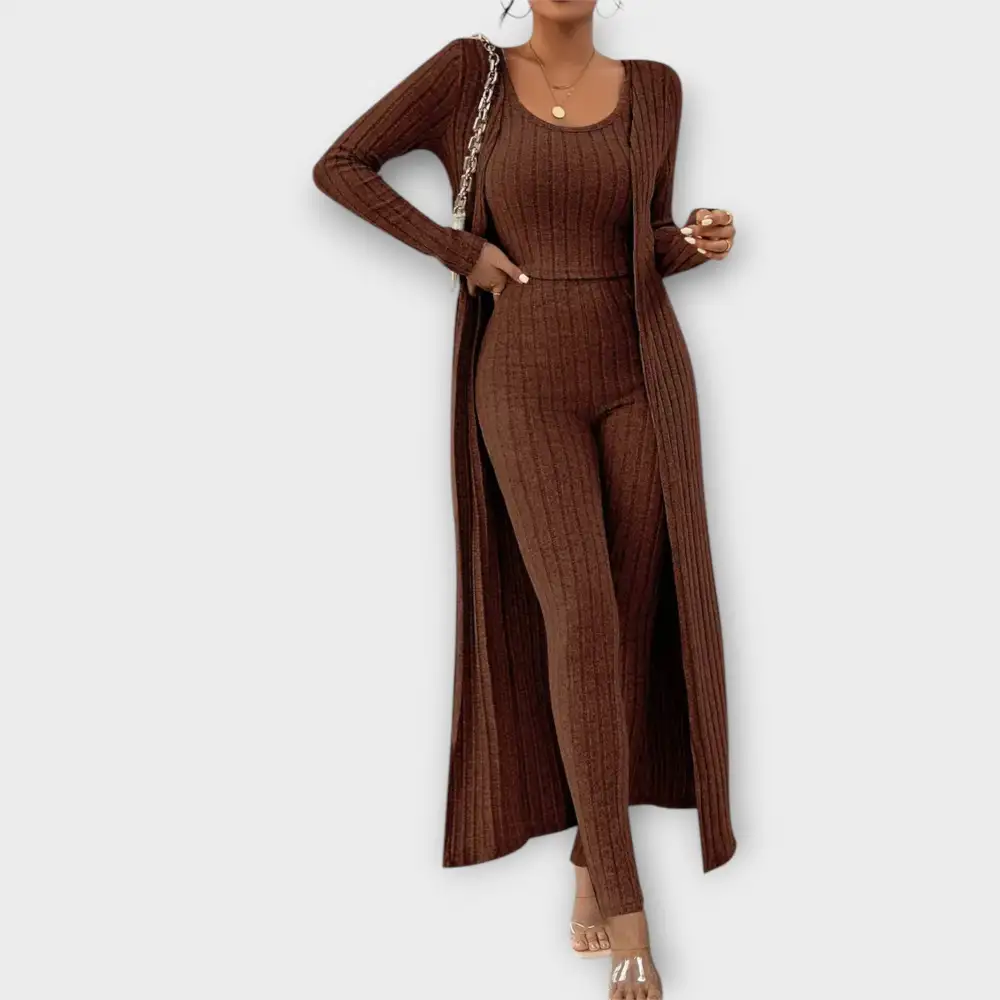 Cardigan Long Sleeve Matching Set