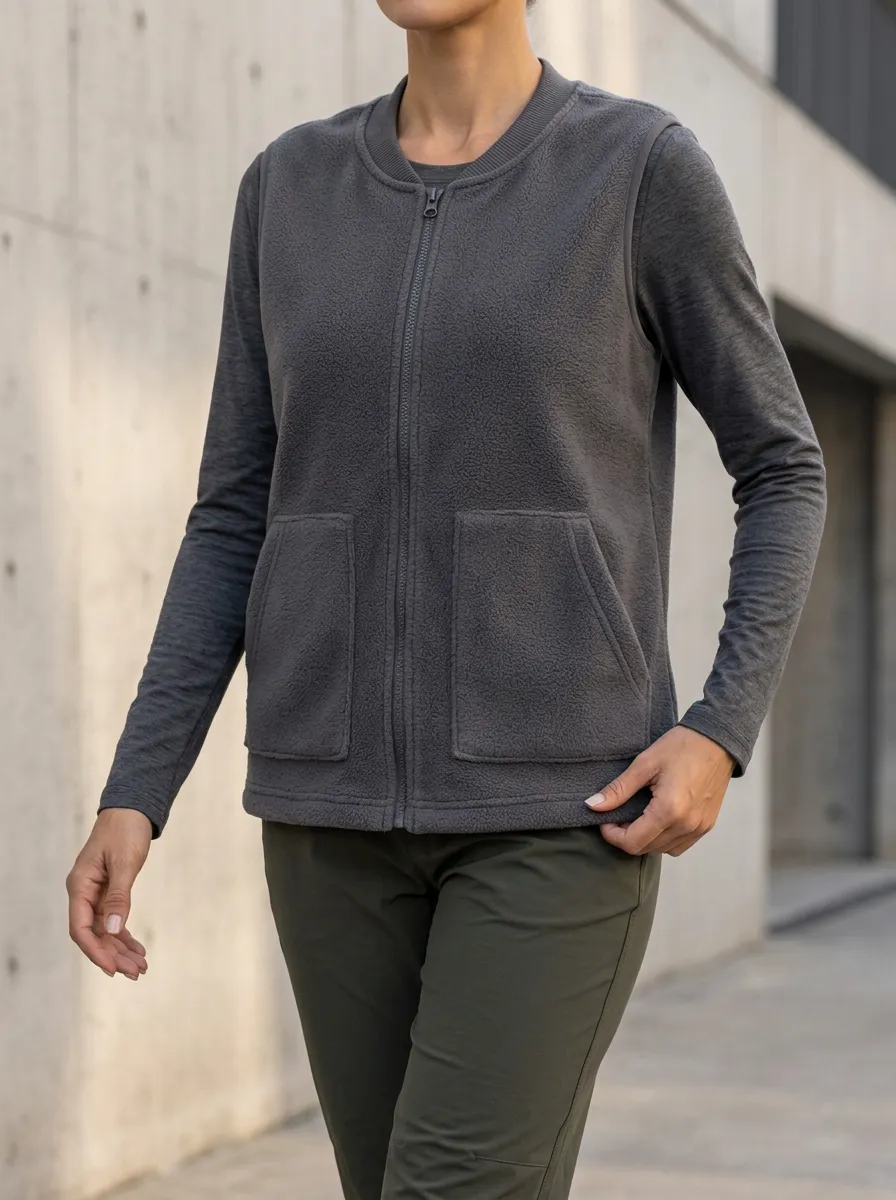 Women's Fleece Zip-Up Vest