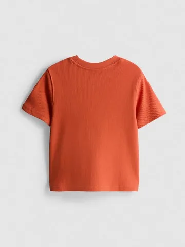 1-9yrs | Pure Cotton Waffle Textured T-Shirt