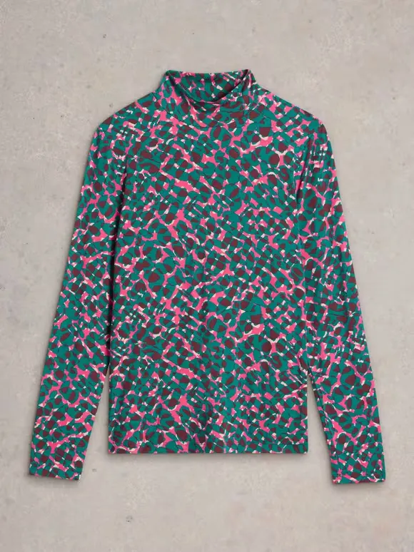 Slight Stretch Turtle Neck T-Shirt