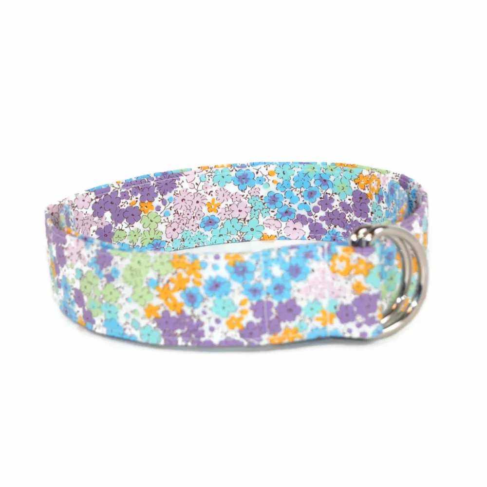 Meadow Floral D-Ring Cotton Belt