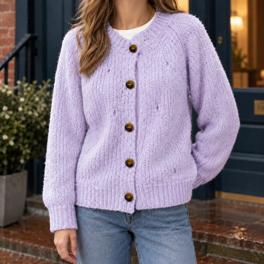 Textured Soft Knit Cardigan