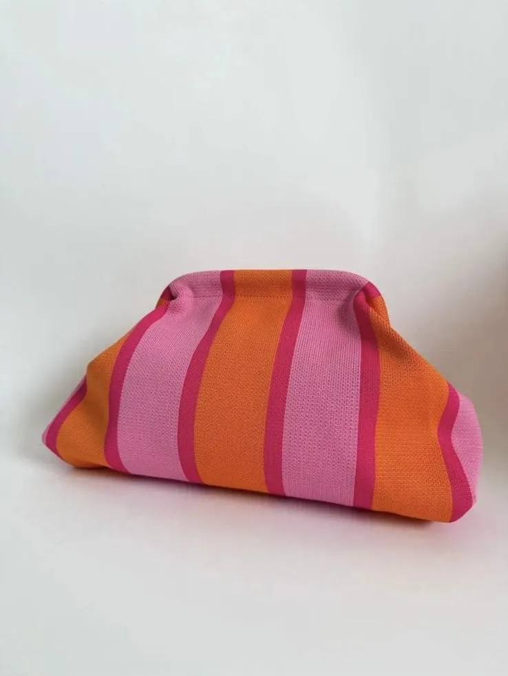 Contemporary Striped Everyday Cosmetic Bag