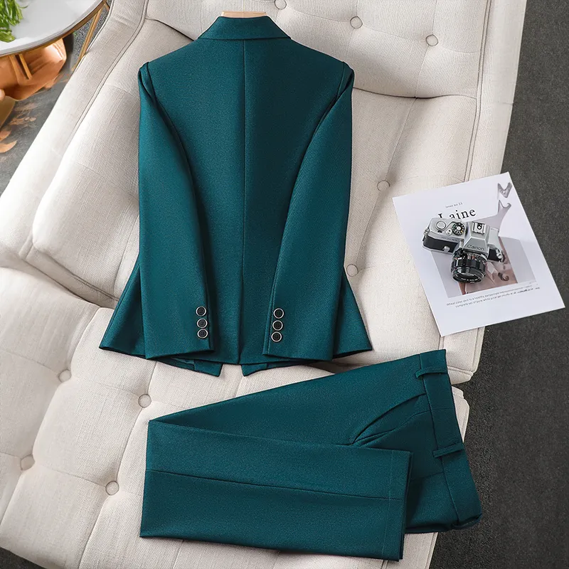 Smooth High Waist Blazer Set