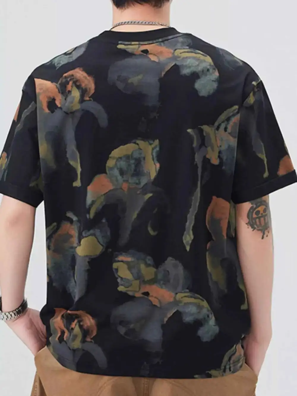 Everyday Contrast Round Neck Short Sleeve T-Shirt