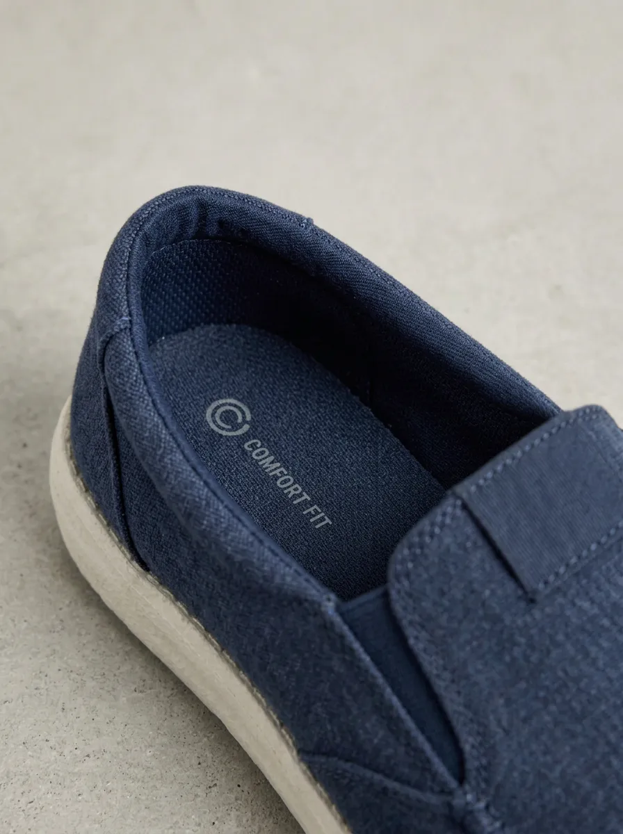 Streetwear Minimalist Graphic Silhouette Men's Stretch Canvas Shoes