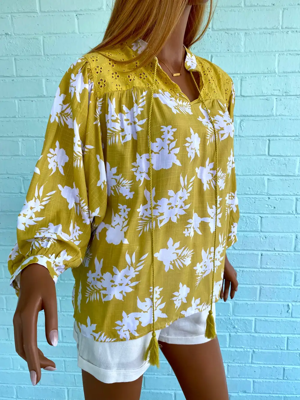 Relaxed Tassel Blouse