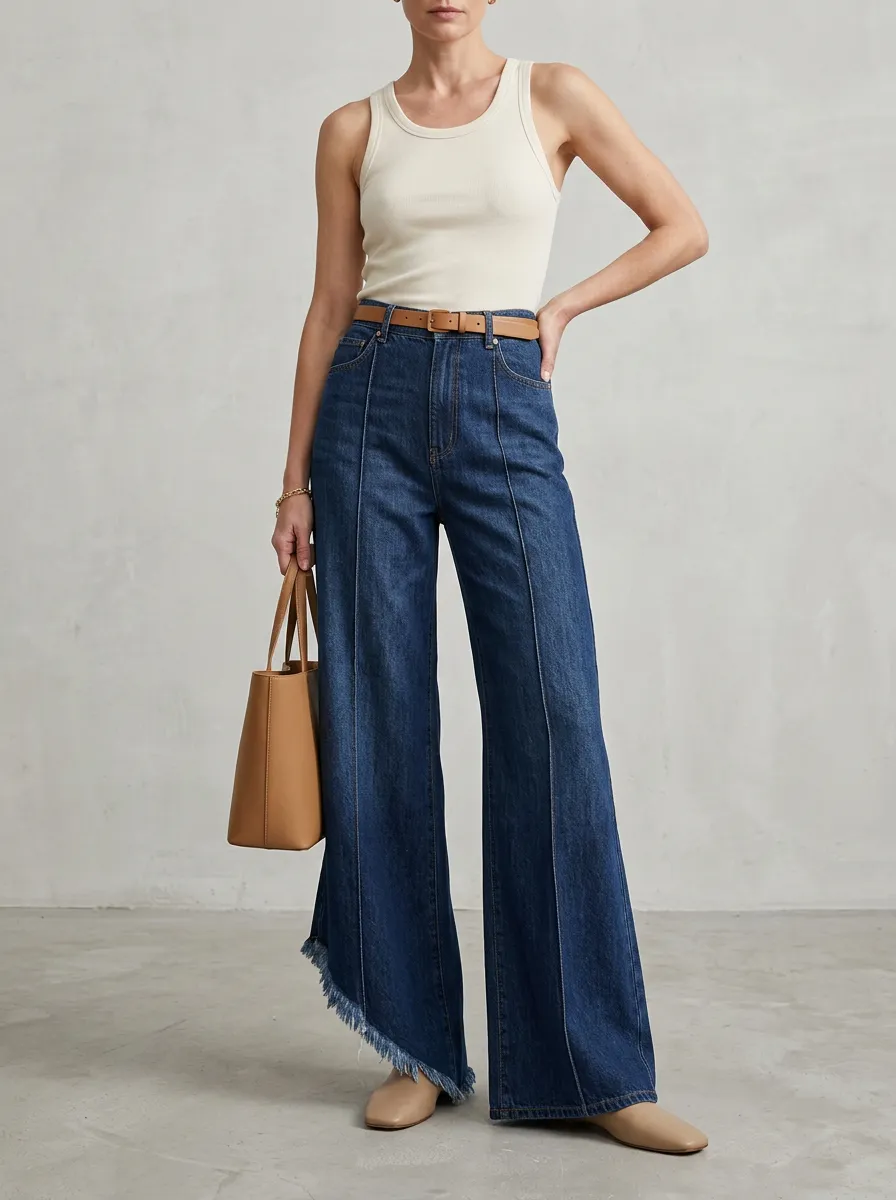 Women's Wide Leg Denim Jeans