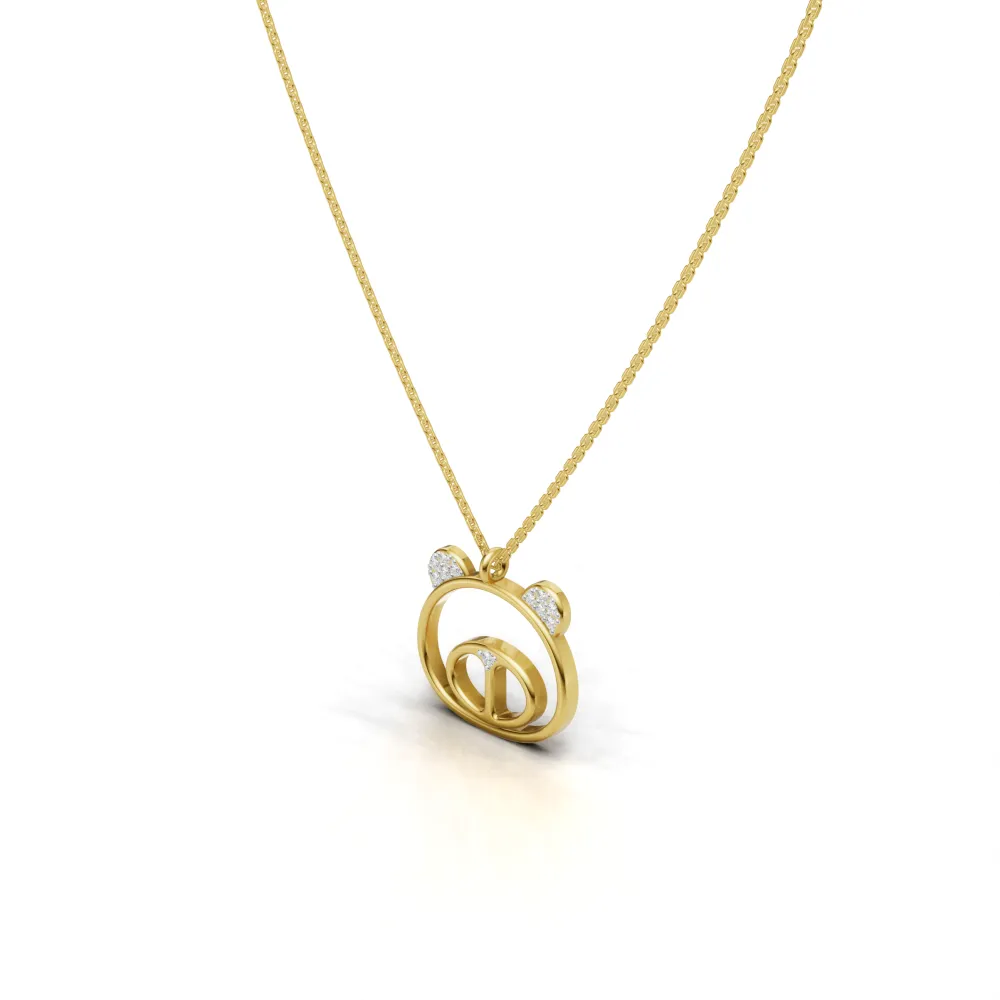 Playful Motif Pink Necklace