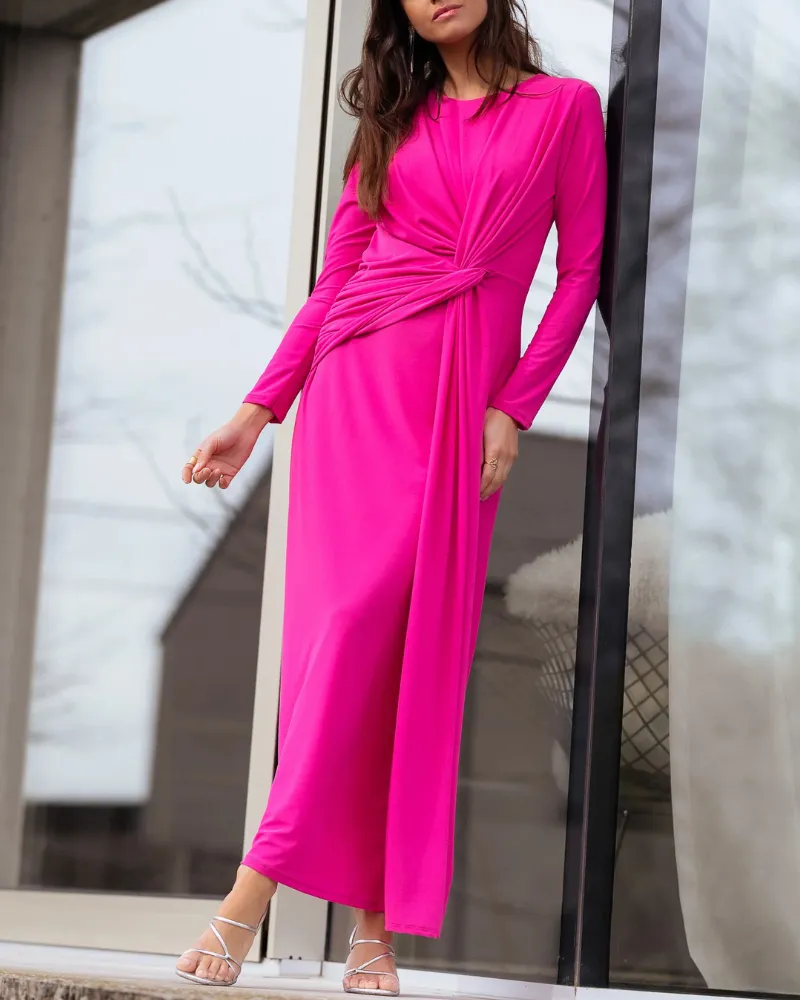 Easy Fit Maxi Soft Drape Dress