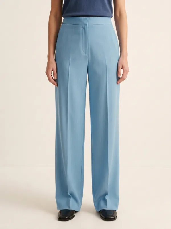 Timeless Pinstripe High Rise Wide Leg Pants