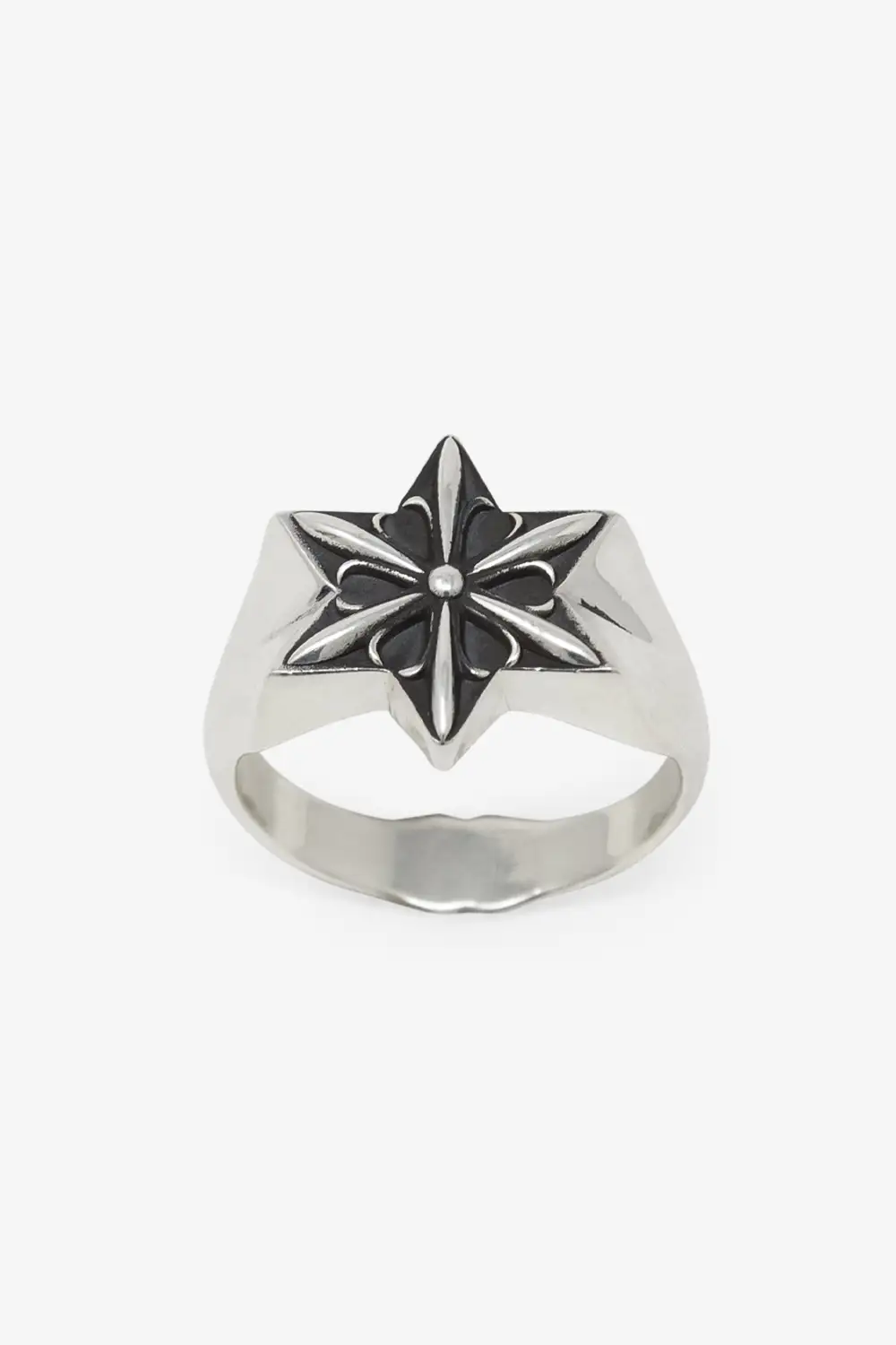 Gothic Star Signet Statement Ring