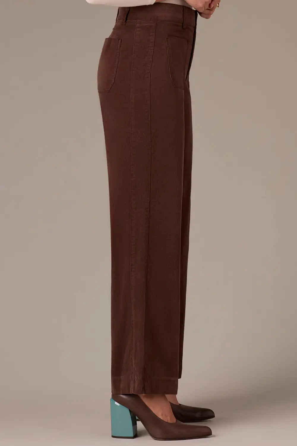 High Rise  Wide Leg Pants