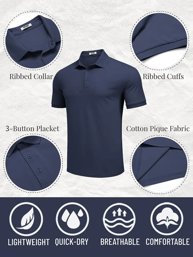 Classic Quick-Dry Golf Polo Shirt