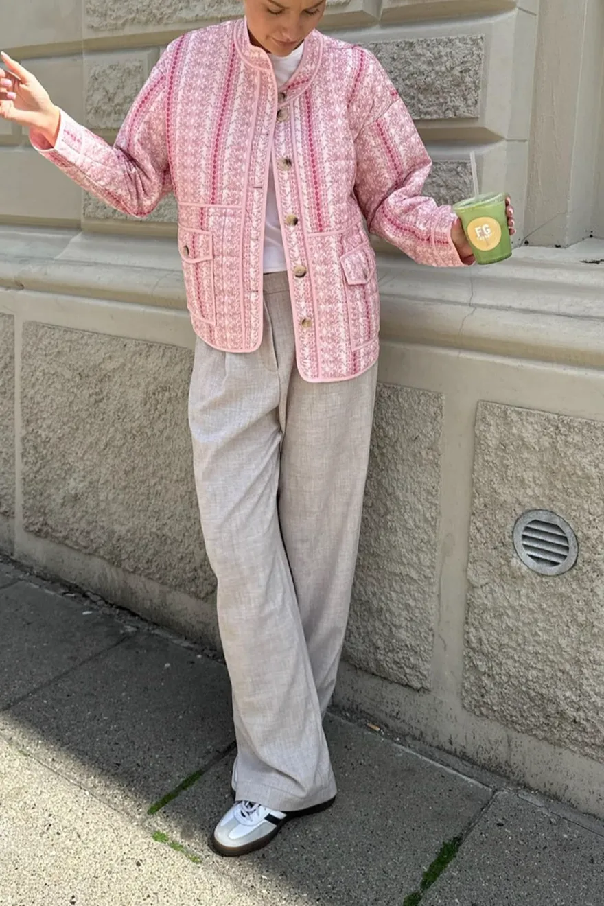 Striped Soft-Knit Cardigan