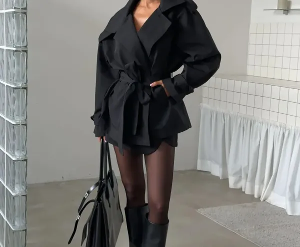Crop Trench Coat