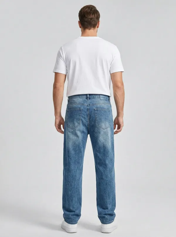 Men's Streetwear Geometric Jeans
