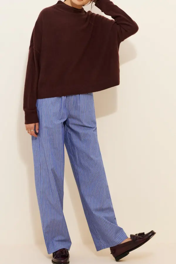 The Alani Cashmere Mock Neck Sweater