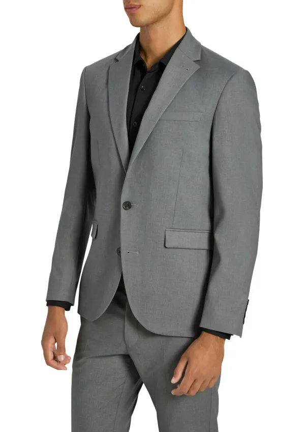 Men's Basic Temperament Navy Blue Suit