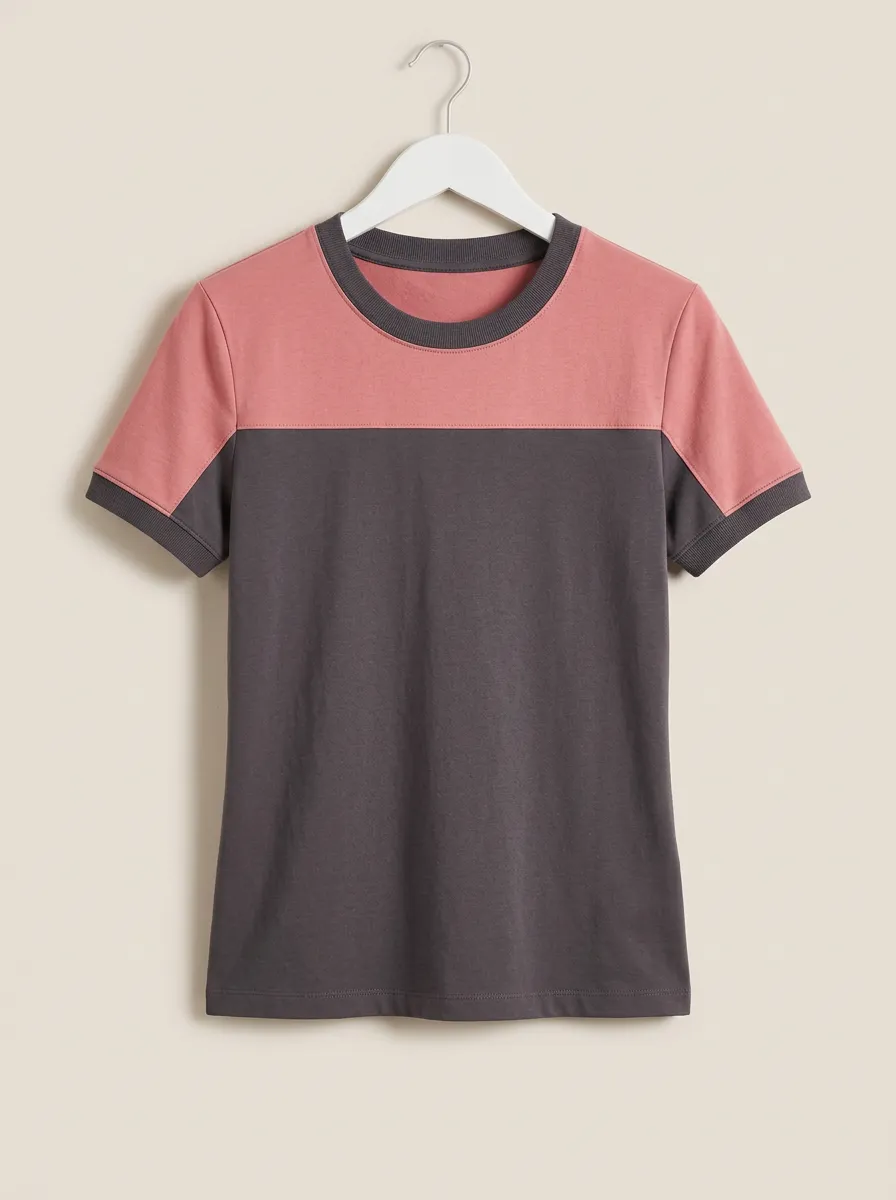 Women's Chest-Panel Crewneck T-Shirt