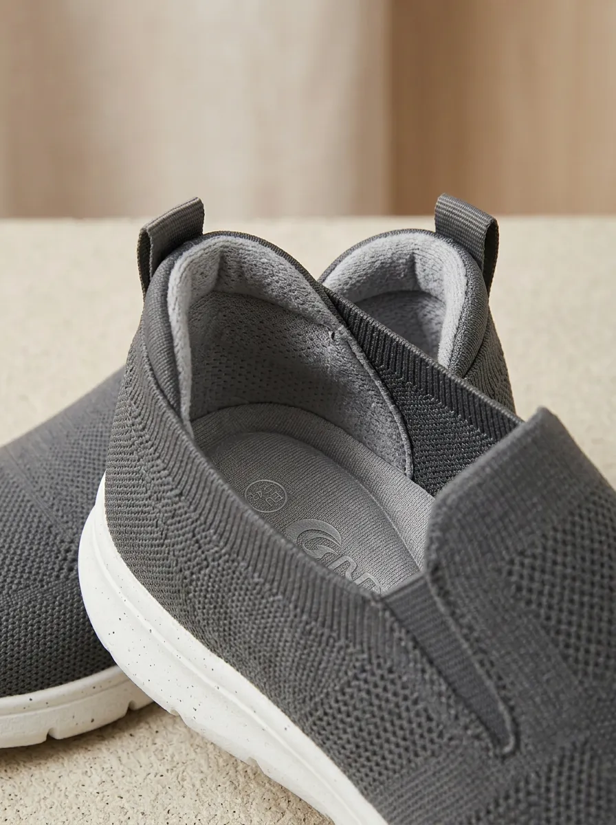 Streetwear Knit Knitted Design Men's Stretch Canvas Shoes