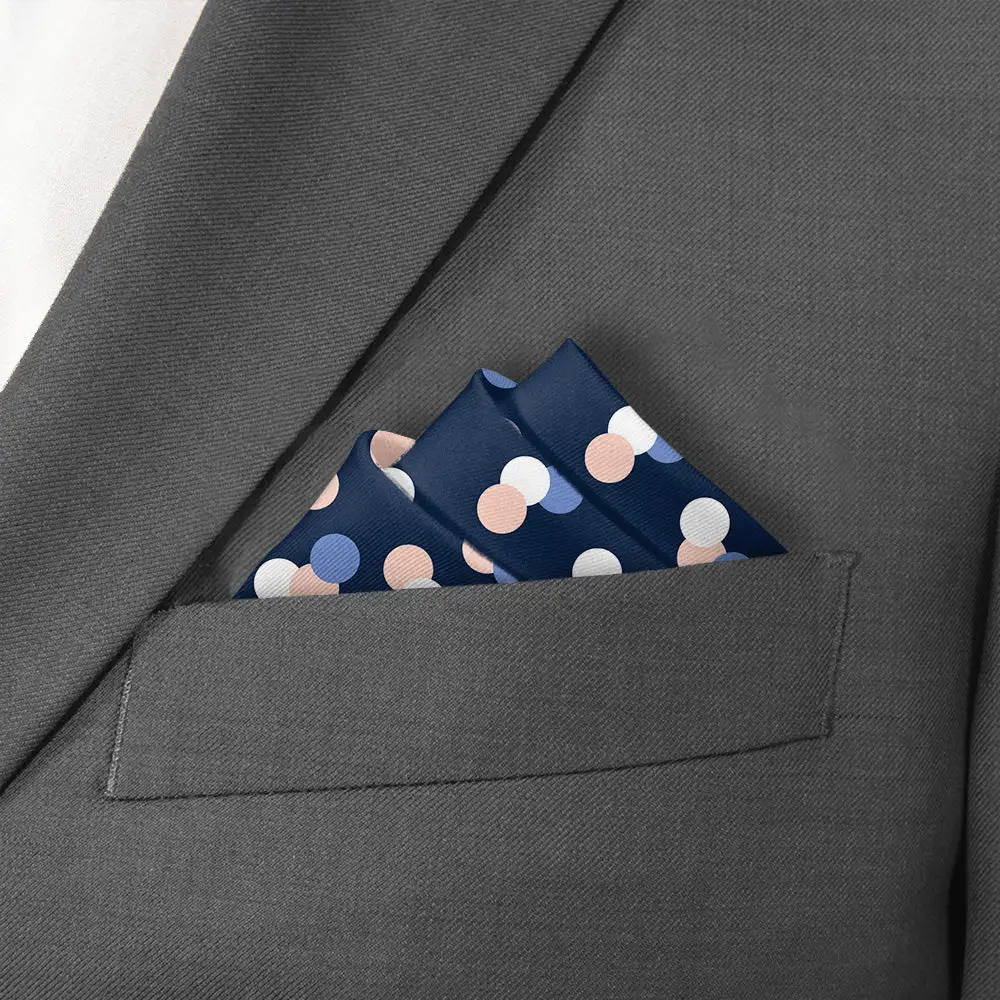 Distinctive Clean Dotted Pocket Square