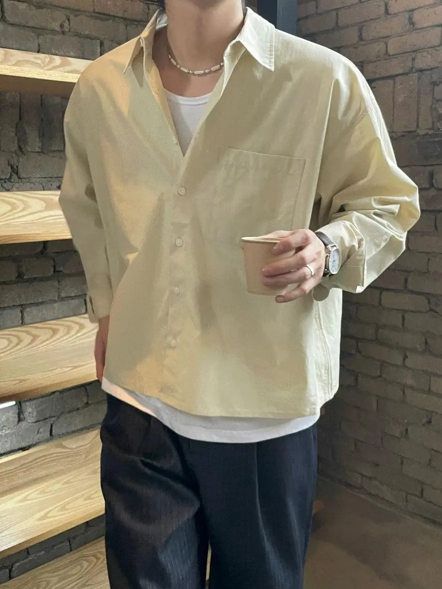 Boxy Fit Long Sleeve Shirt