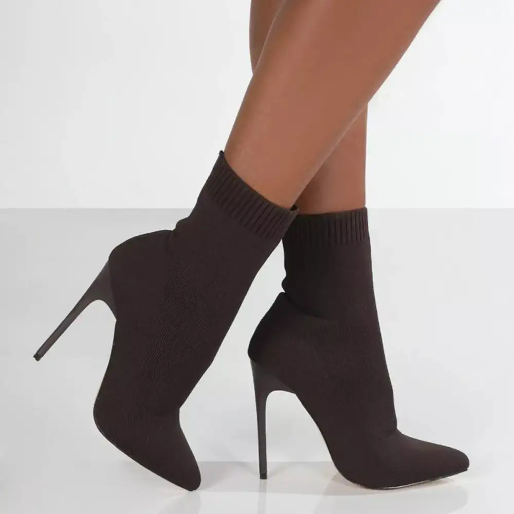 Relaxed Pointed Toe Stiletto Boots