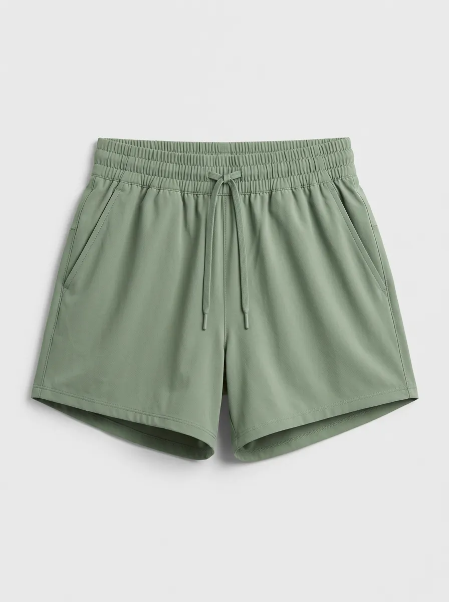 Women's Slant-Pocket Drawstring Casual Shorts
