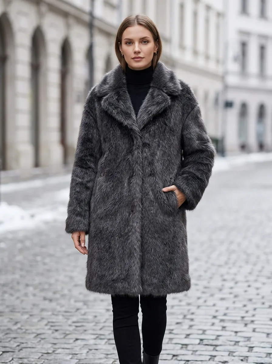 Women's Faux Fur Winter Coat