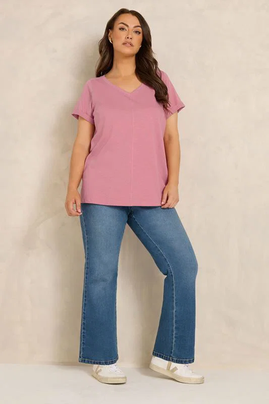 Pink Cotton T-Shirt detail 2