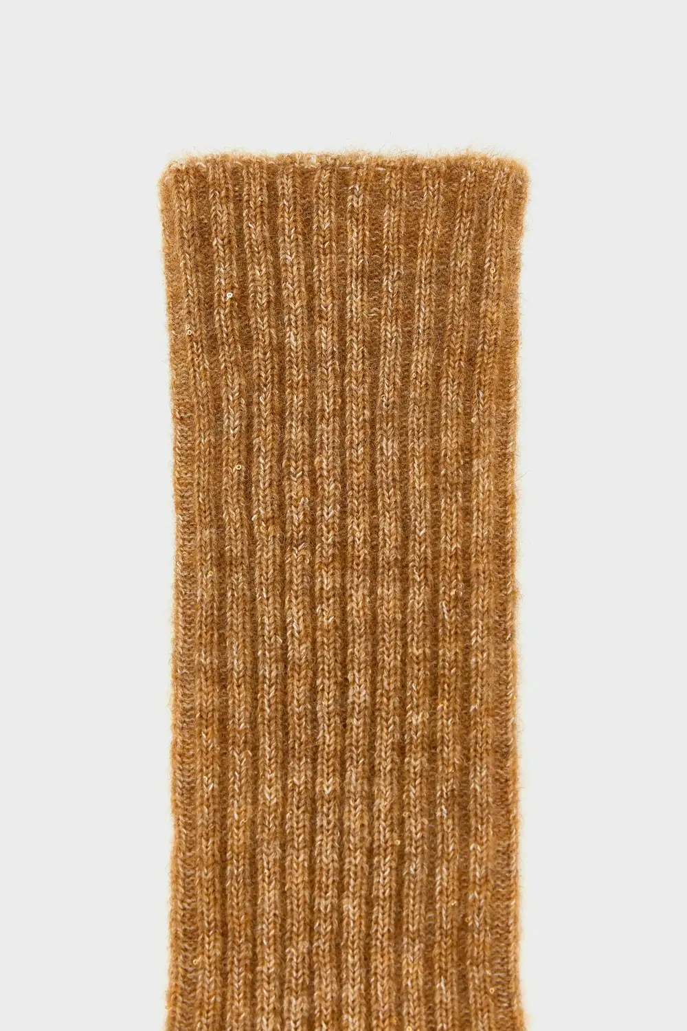 Refined Ribbed Crew Shimmer Casual Socks