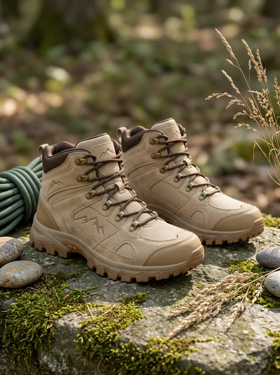 Unisex Outdoor Hiking Lover Mountain Pattern Printed Boots