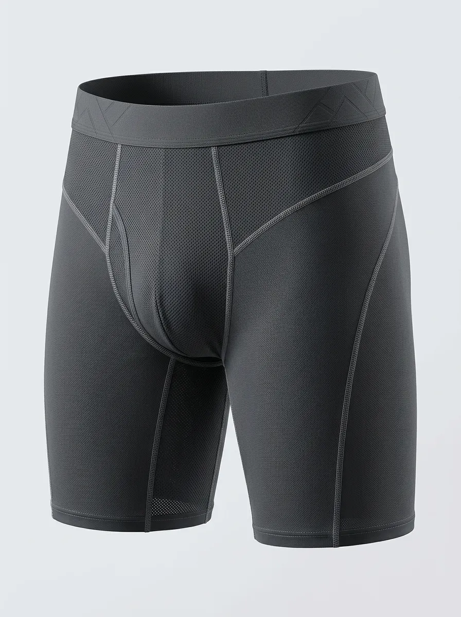Men's Athletic Performance Mesh Breathable Boxer Briefs