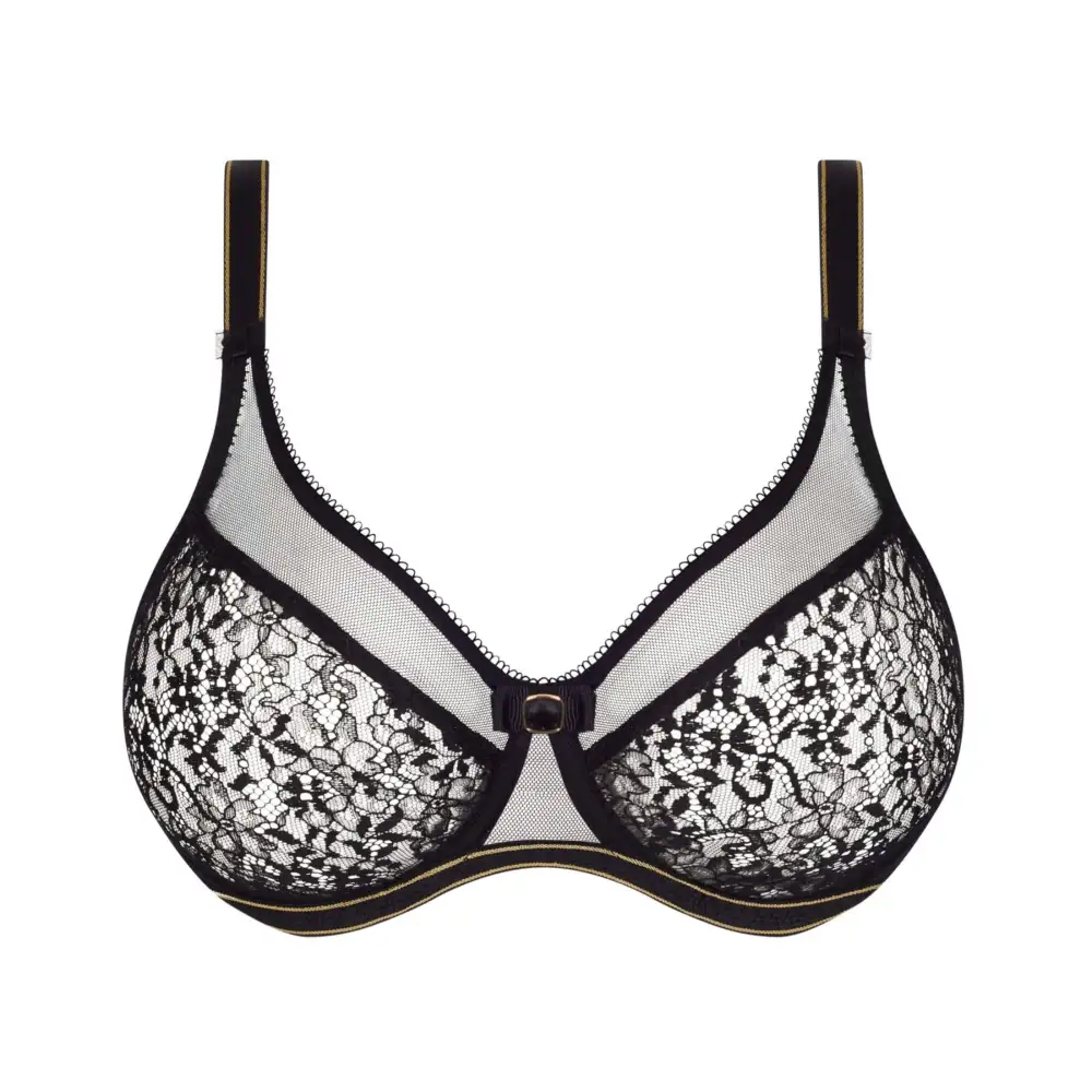 Women's Underwire Seamless Lace Full Coverage Bra