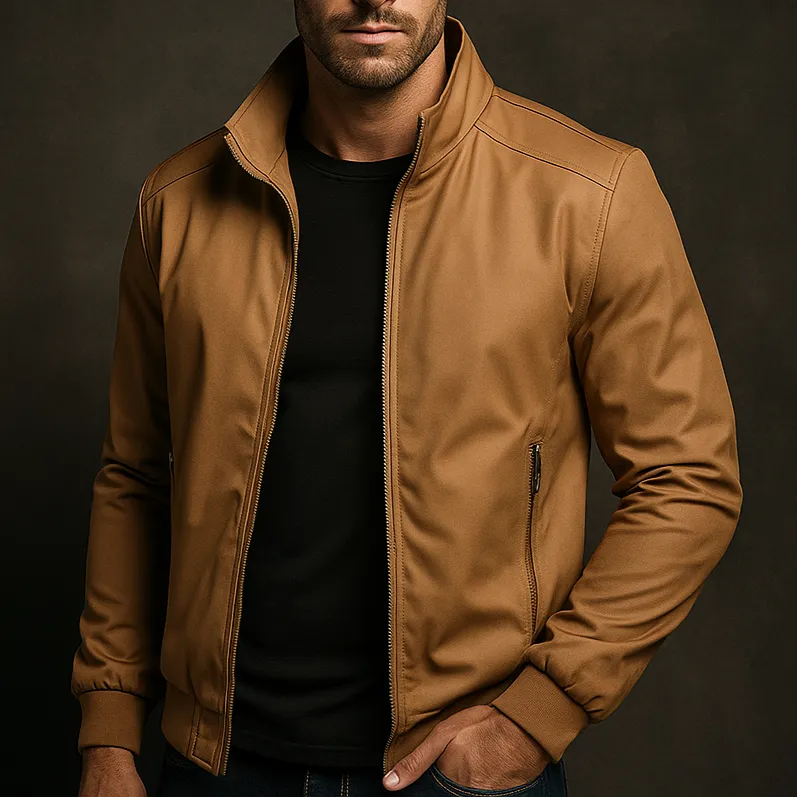 Zip Front Slim Fit Jacket