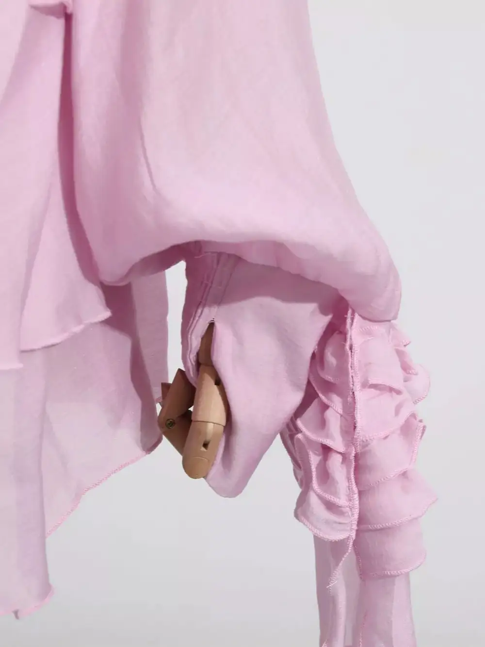 Soft Touch Ruffle Long Sleeve Mini Dress
