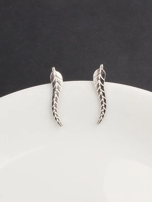 Streamlined Crystal-Look Accent Earrings